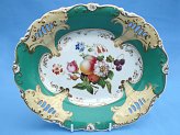 Shell pierced shape, oval dish