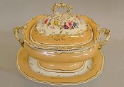 Second Gadroon shape, tureen, apricot